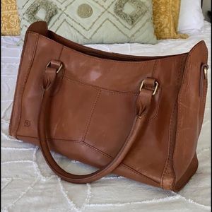 Borne leather satchel handbag